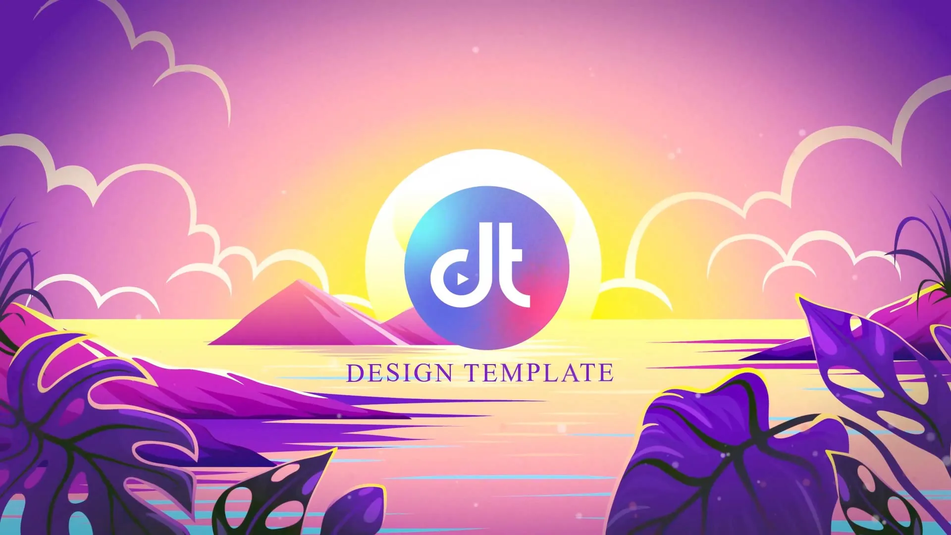Vibrant and Colorful Sunset Logo